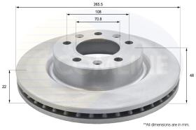 COMLI ADC2726V - COATED BRAKE DISC