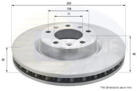 COMLI ADC2727V - COATED BRAKE DISC