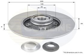 COMLI ADC3002 - COATED BRAKE DISC - SUPERSEDES ADC3030