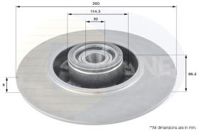 COMLI ADC3012 - COATED BRAKE DISC