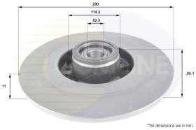 COMLI ADC3014 - COATED BRAKE DISC