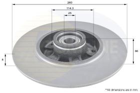 COMLI ADC3015 - COATED BRAKE DISC