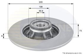 COMLI ADC3018 - COATED BRAKE DISC