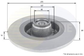 COMLI ADC3019 - COATED BRAKE DISC