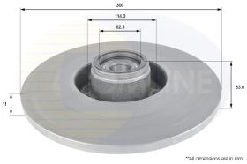 COMLI ADC3024 - COATED BRAKE DISC