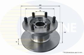 COMLI ADC9145 - BRAKE DISC-CV