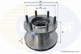 COMLI ADC9146V - BRAKE DISC-CV