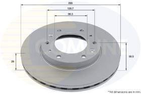 COMLI ADC5035V - COATED BRAKE DISC