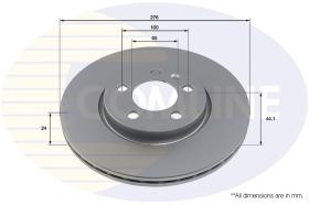 COMLI ADC2992V - COATED BRAKE DISC