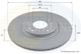 COMLI ADC2982V - COATED BRAKE DISC - SUPERSEDES ADC5015V