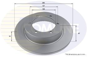 COMLI ADC2937 - COATED BRAKE DISC