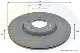 COMLI ADC2848V - COATED BRAKE DISC