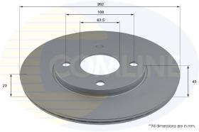 COMLI ADC2880V - COATED BRAKE DISC