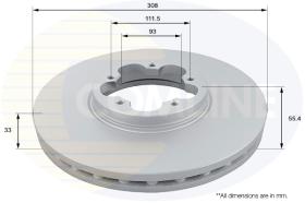 COMLI ADC1267V - COATED BRAKE DISC