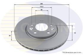 COMLI ADC5007V - COATED BRAKE DISC