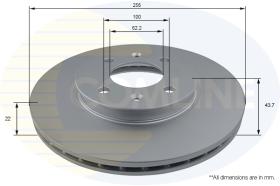 COMLI ADC2849V - COATED BRAKE DISC