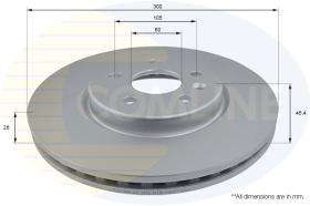 COMLI ADC1168V - COATED BRAKE DISC