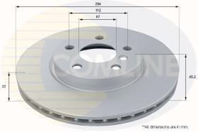 COMLI ADC1792V - COATED BRAKE DISC