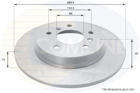 COMLI ADC0294 - COATED BRAKE DISC