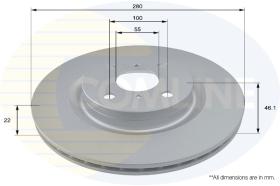 COMLI ADC2516V - COATED BRAKE DISC