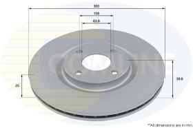 COMLI ADC4008V - COATED BRAKE DISC