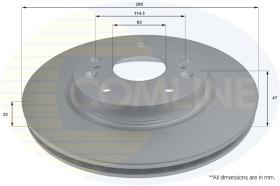 COMLI ADC0939V - COATED BRAKE DISC