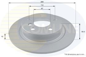 COMLI ADC2801 - COATED BRAKE DISC