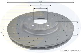 COMLI ADC2810V - COATED BRAKE DISC