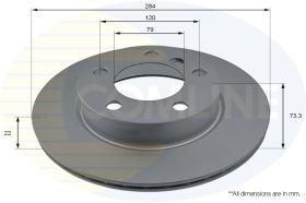 COMLI ADC2823V - COATED BRAKE DISC