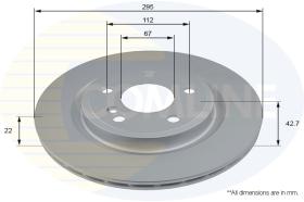 COMLI ADC2843V - COATED BRAKE DISC