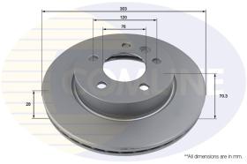 COMLI ADC2920V - COATED BRAKE DISC - SUPERSEDES ADC2997V