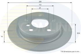 COMLI ADC1789 - COATED BRAKE DISC