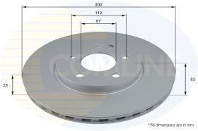 COMLI ADC2818V - COATED BRAKE DISC