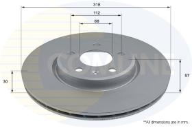 COMLI ADC2864V - COATED BRAKE DISC