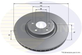 COMLI ADC4010V - COATED BRAKE DISC