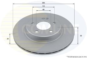 COMLI ADC4075V - COATED BRAKE DISC