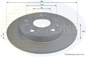 COMLI ADC0940 - COATED BRAKE DISC