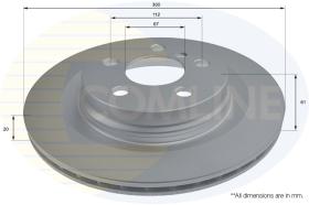 COMLI ADC2803V - COATED BRAKE DISC