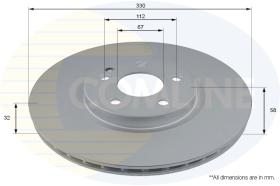 COMLI ADC2817V - COATED BRAKE DISC