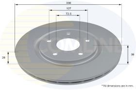 COMLI ADC2822V - COATED BRAKE DISC