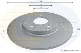 COMLI ADC2836 - COATED BRAKE DISC