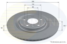 COMLI ADC2907V - COATED BRAKE DISC