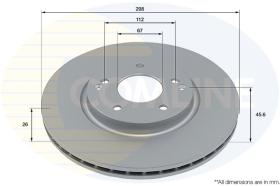 COMLI ADC2951V - COATED BRAKE DISC