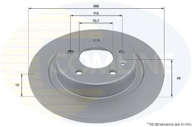 COMLI ADC2971 - COATED BRAKE DISC