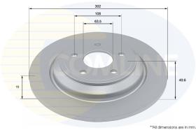 COMLI ADC4054 - COATED BRAKE DISC - SUPERSEDES ADC4076