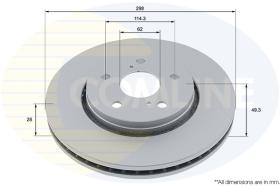 COMLI ADC5037V - COATED BRAKE DISC