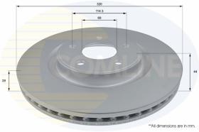 COMLI ADC0298V - COATED BRAKE DISC