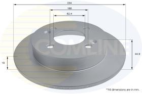 COMLI ADC2840 - COATED BRAKE DISC