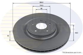 COMLI ADC2947V - COATED BRAKE DISC