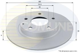 COMLI ADC0477 - COATED BRAKE DISC